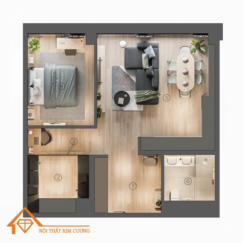 22 Thiết kế nội thất chung cư đơn giản mà đẹp, tiết kiệm, sang trọng